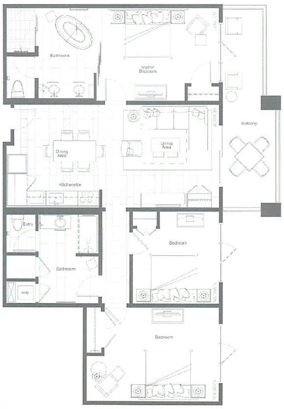 westin nanea room map